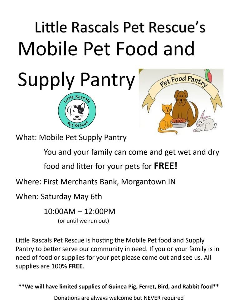 Little Rascals Mobile Pet Food Pantry, First Merchants Bank (180 West