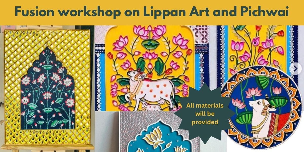Fusion workshop of Lippan art and Pichwai painting, 27 July | Event in Ahmedabad | AllEvents