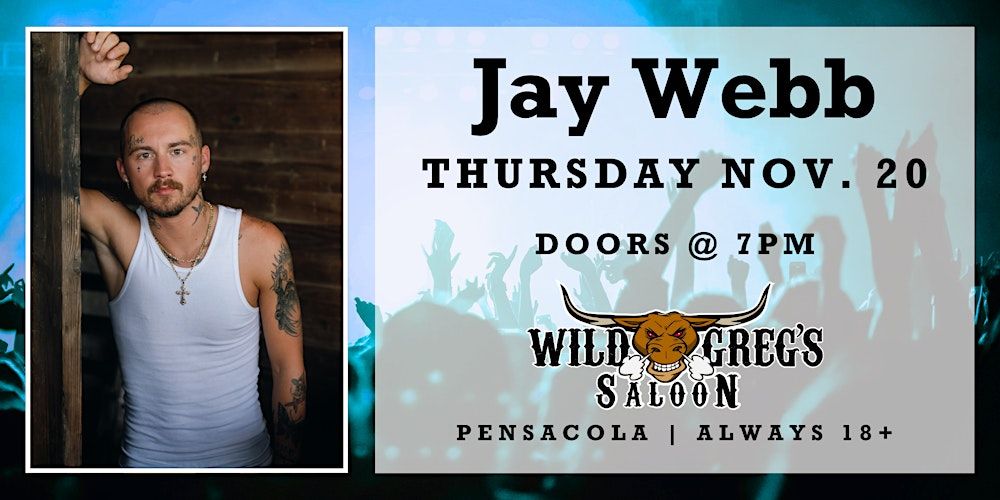 Jay Webb Live In Concert in Pensacola, 20 November | Event in Pensacola | AllEvents