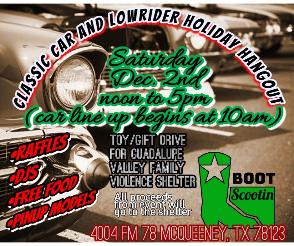 Classic Car and Lowrider Holiday Hangout , Boot Scootin McQueeney, New