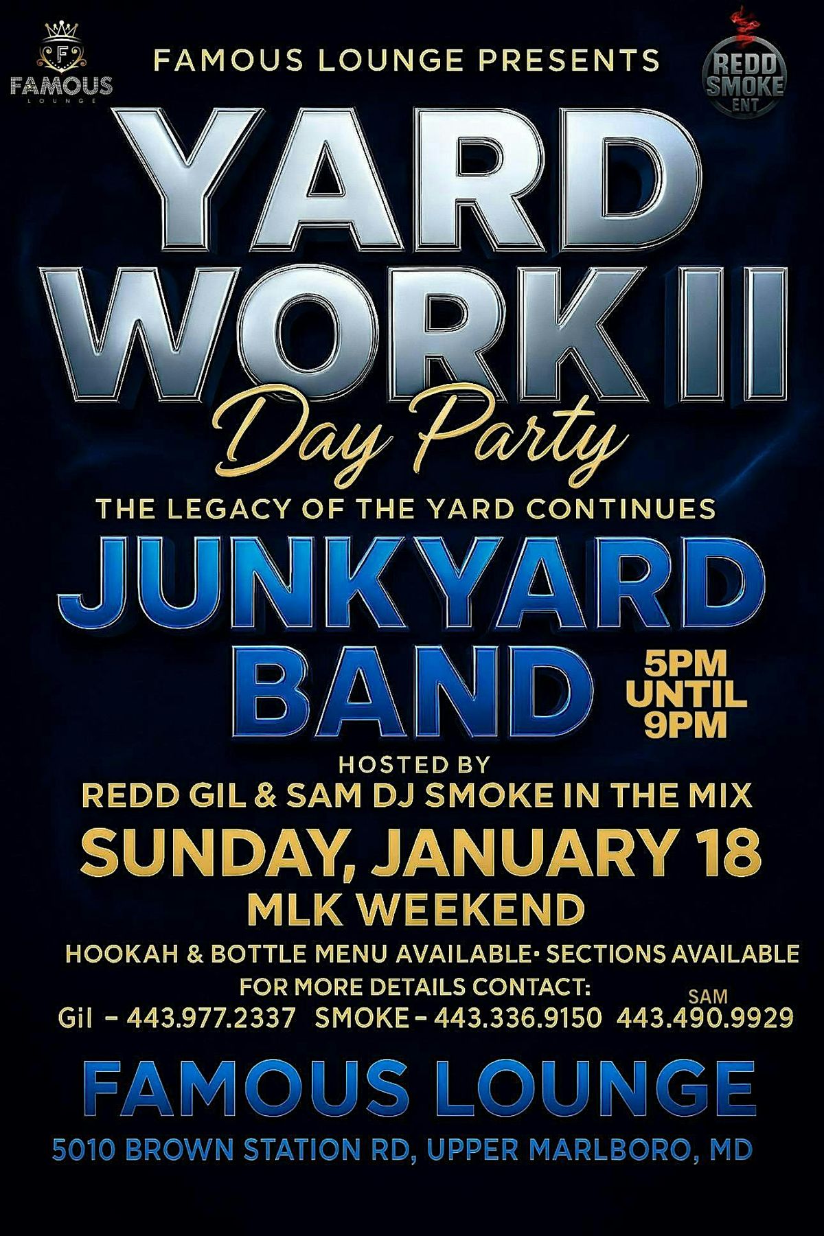 YARDWORK II, 18 January | Event in Upper Marlboro | AllEvents