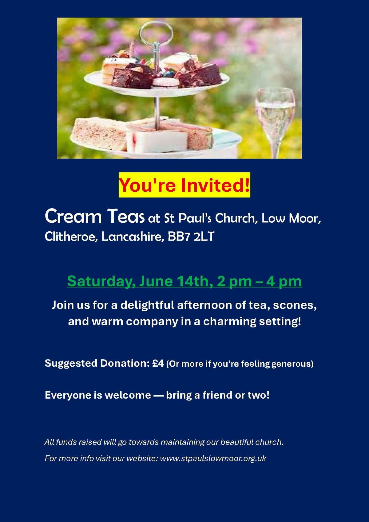 Cream Tea Event, 14 June | Event in Clitheroe | AllEvents