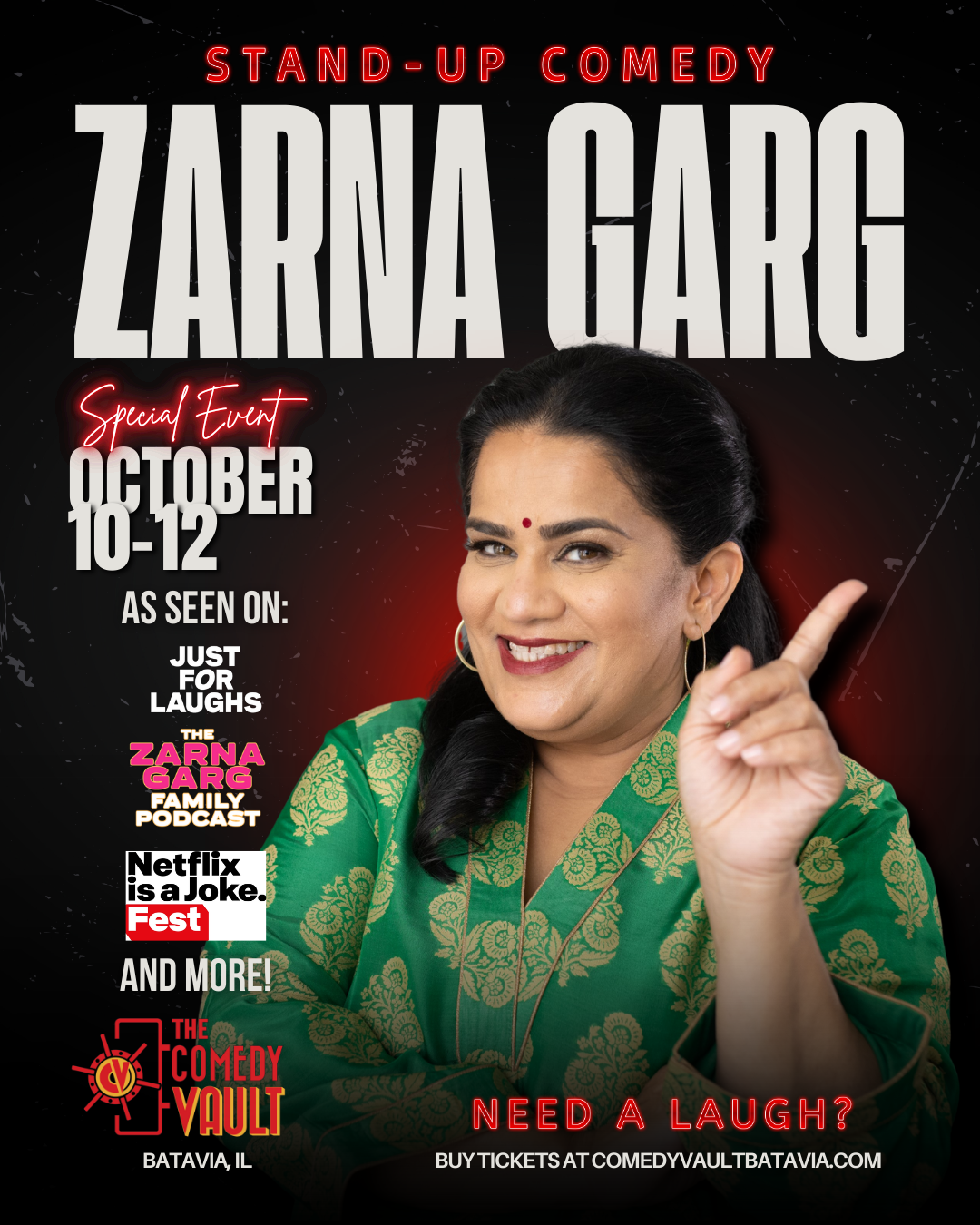 Zarna Garg at Improv Comedy Club - Irvine, 26 June | Event in Irvine | AllEvents