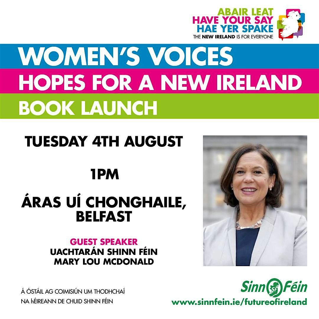 Teletech Arena Womens Voices- Hopes for a New Ireland, Áras Uí Chonghaile James ...