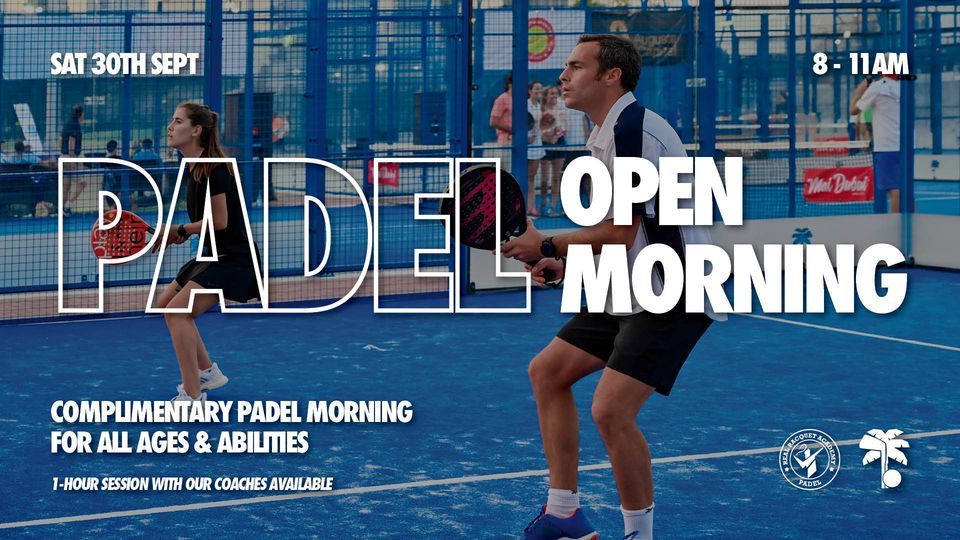 Padel Open Morning, Emirates Golf Club, Dubai, September 30 2023