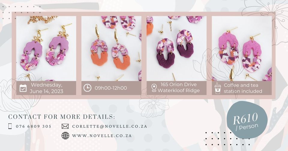 Polymer Clay Beginners SOLD OUT, 165 Orion Ave, Pretoria