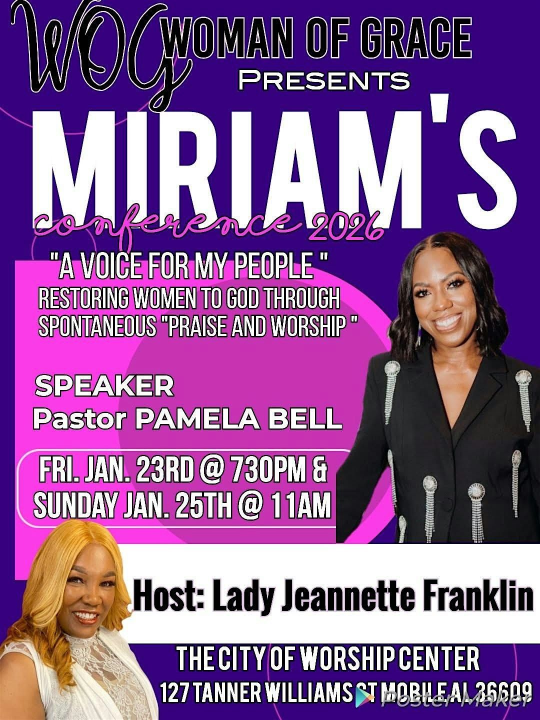 WOG Women Of Grace Presents Miriam’s Conference 2026