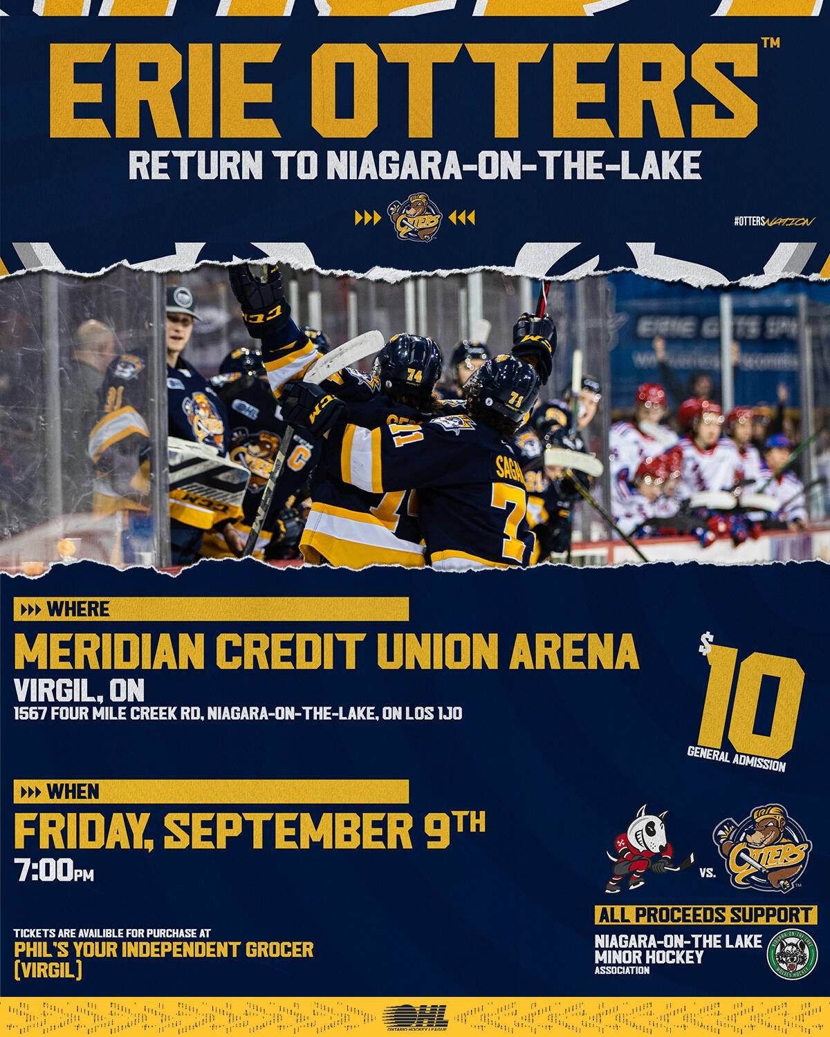 Erie Otters at Niagara IceDogs at Meridian Centre, 18 October | Event in St. Catharines | AllEvents