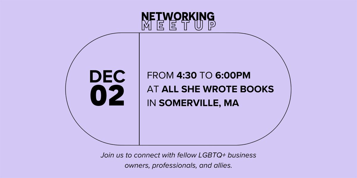 MALGBTCC Networking Meetup at All She Wrote Books, 2 December | Event in Somerville | AllEvents