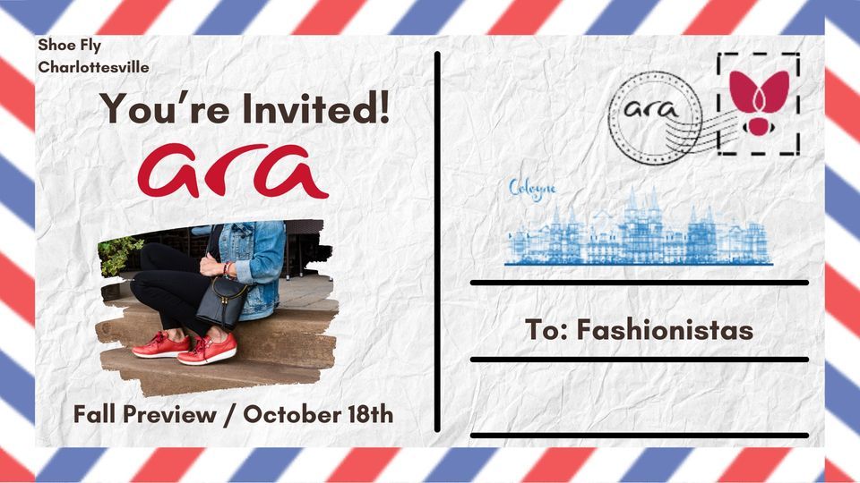 Ara Fall Preview, Shoe Fly (Charlottesville, VA), 18 October 2023 ...