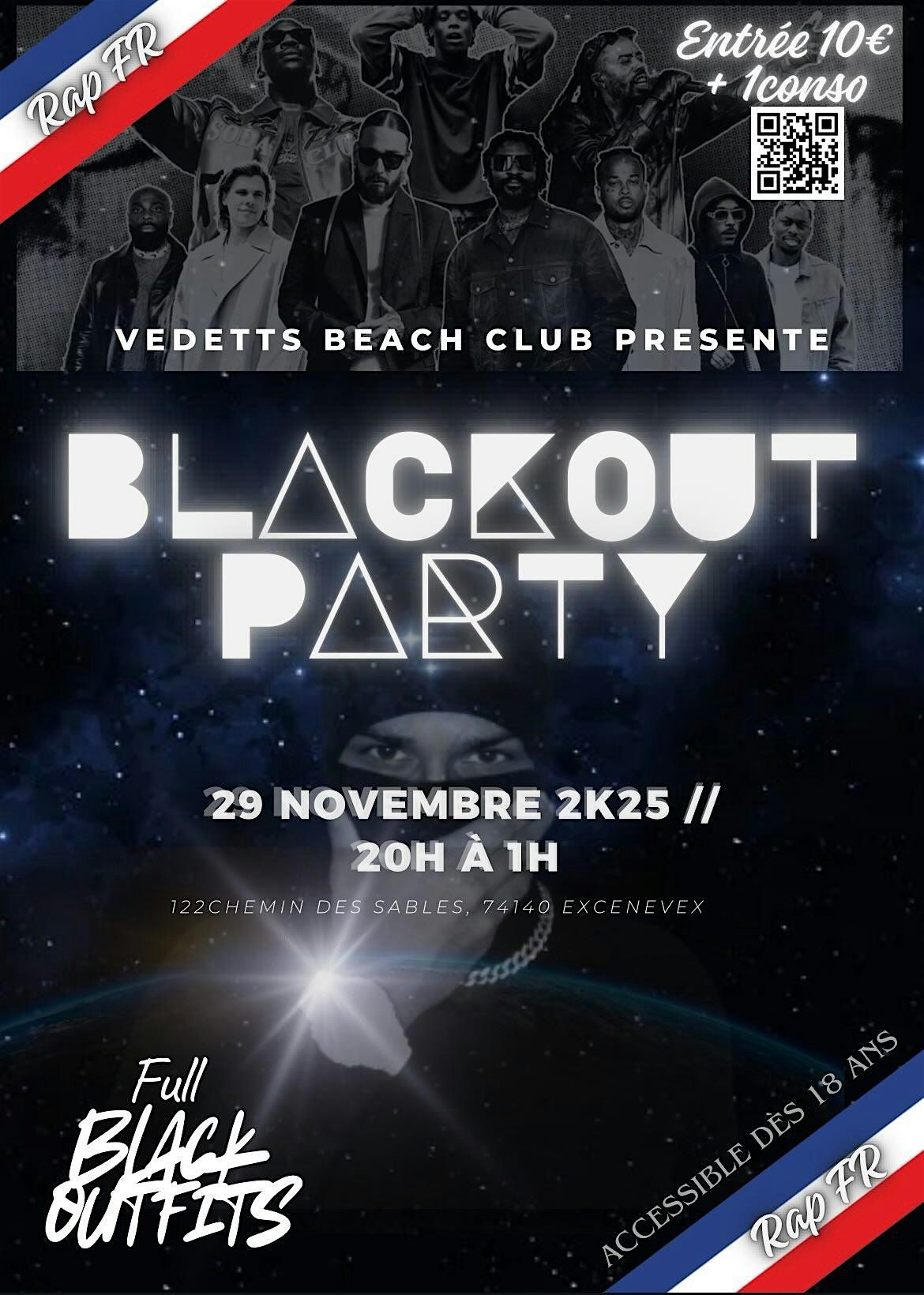 RAP FRANCAIS - BLACKOUT PARTY, 29 November | Event in Excenevex | AllEvents