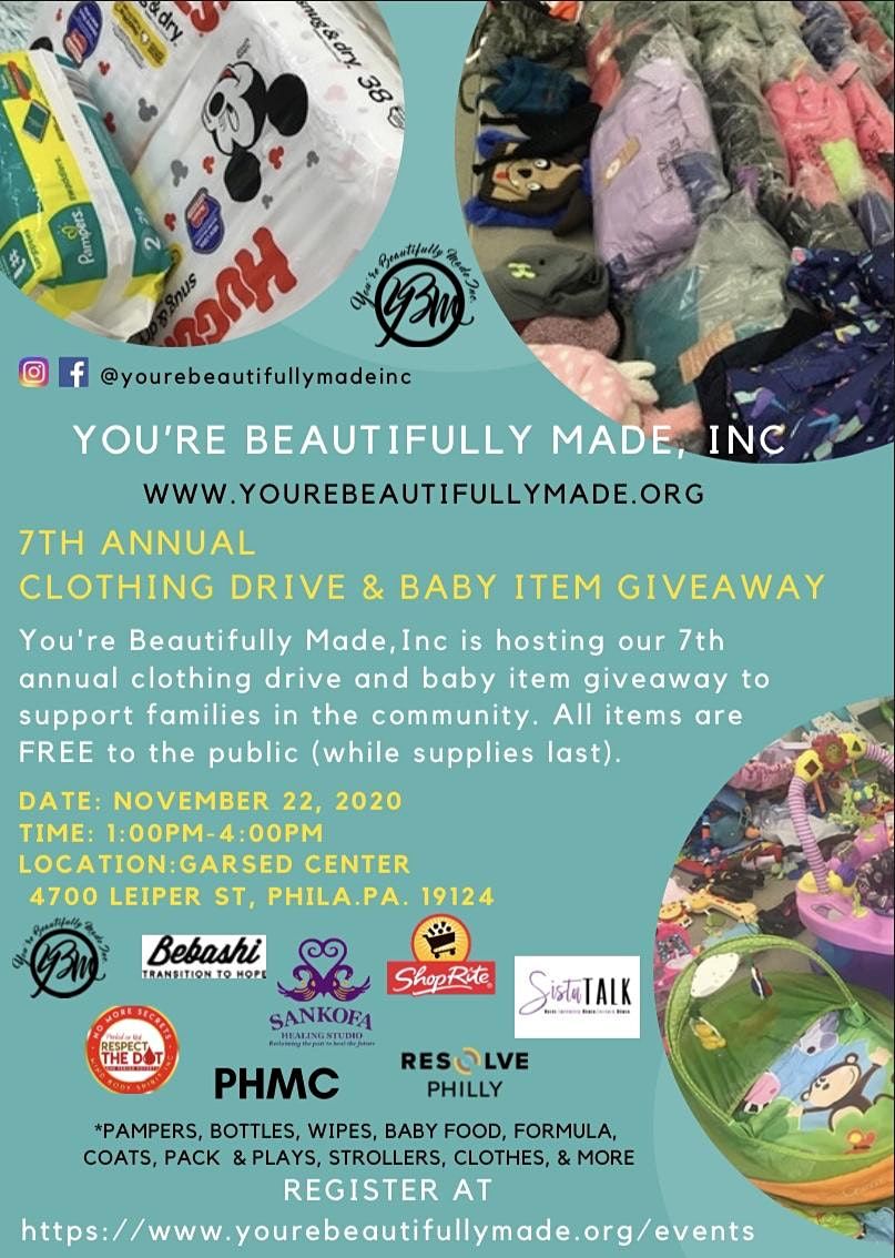 FREE 7th Annual Clothing Drive & Baby Item Give Away, Garsed Center
