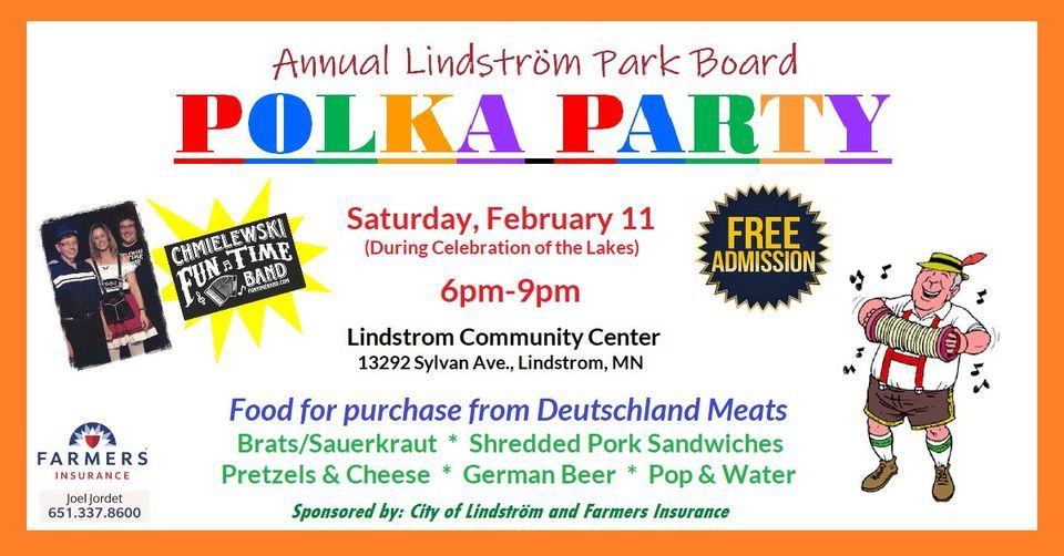 Lindström Park Board Polka Party, Lindstrom Community Center, 11 February 2023 AllEvents.in