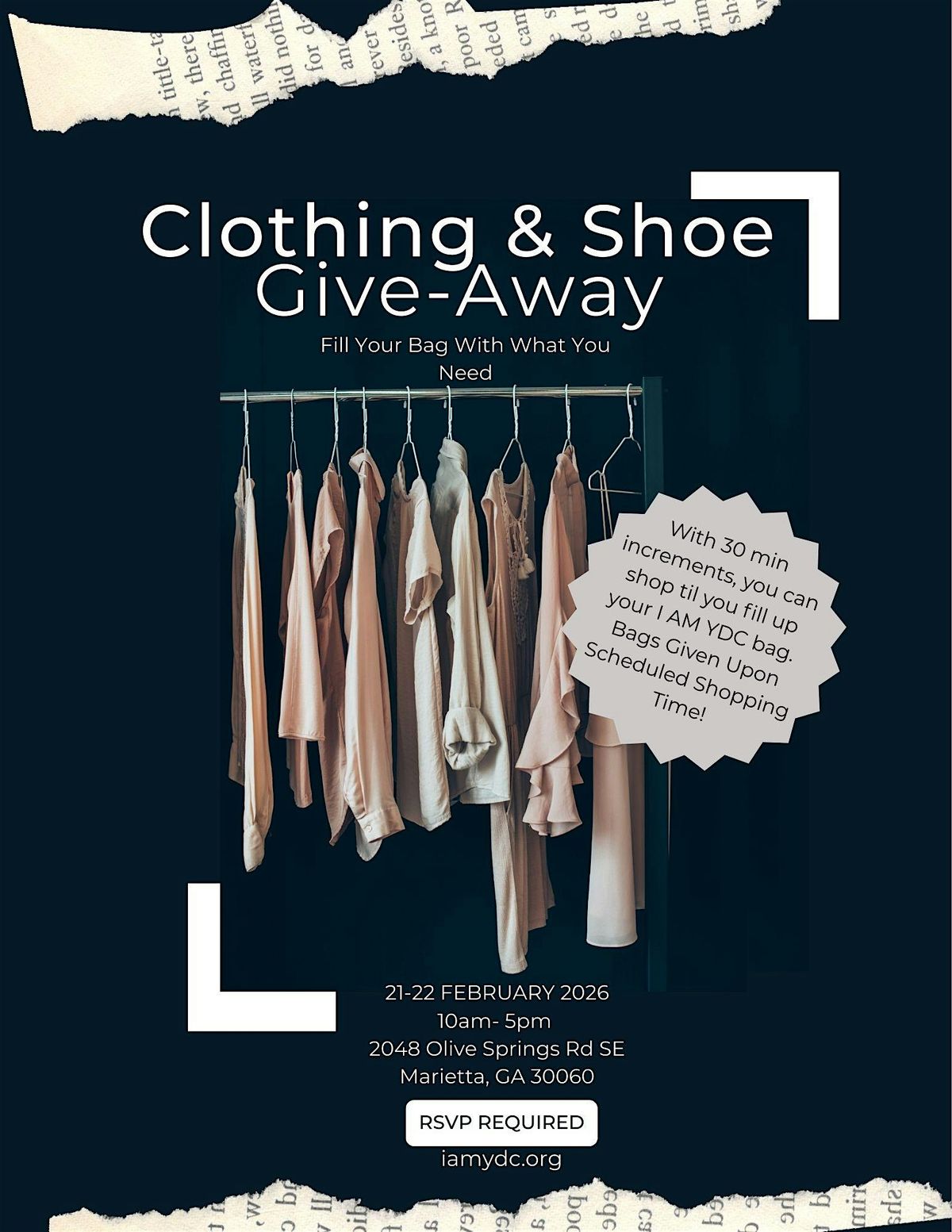 FREE.99 Clothing & Shoe Give-Away