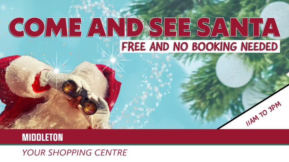Come and visit Santa, Middleton Shopping Centre, Whitefield, December 4