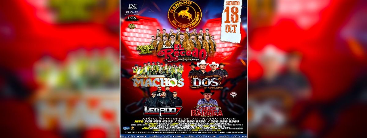 BANDA EL RECODO, LOS DOS DE TAMAULIPAS & MAS, 18 October | Event in Gardendale | AllEvents