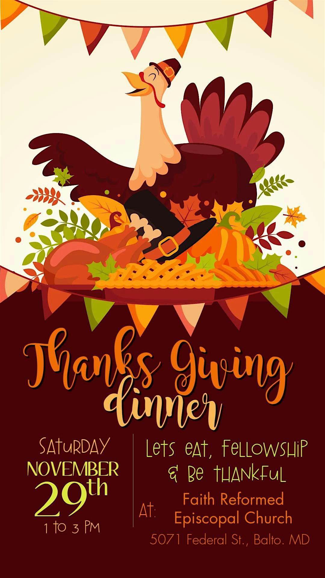 Community Thanksgiving Dinner, 29 November | Event in Baltimore | AllEvents