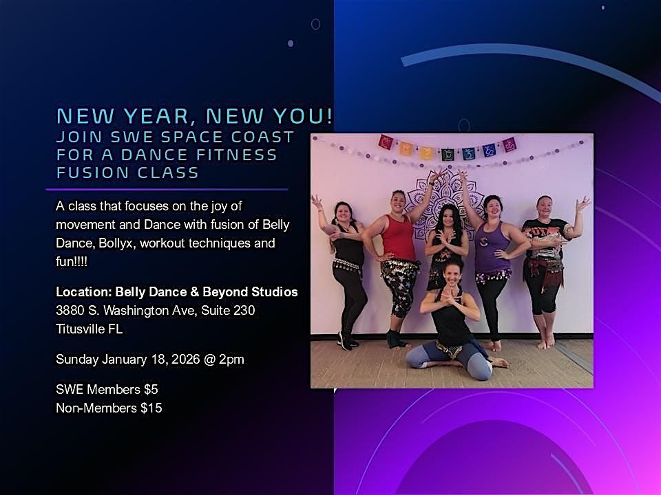 SWE Space Coast: New Year, New You, Dance Fitness Fusion  Class, 18 January | Event in Titusville | AllEvents