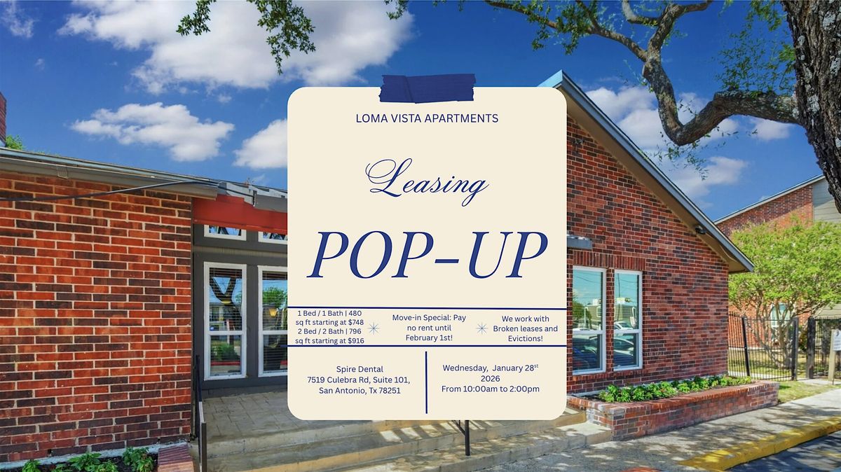 Loma Vista Apartments Leasing Pop Up
