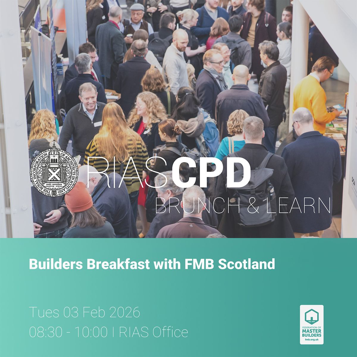 RIAS CPD: Builders Breakfast with FMB Scotland, 3 February | Event in Edinburgh | AllEvents