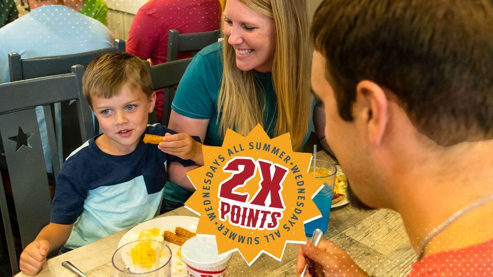 Double Points Every Wednesday all Summer, Pizza Ranch (FunZone Arcade