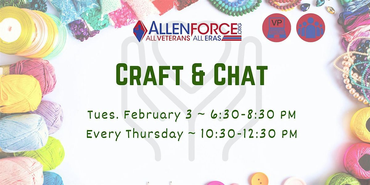 Craft & Chat, 3 February | Event in Joliet | AllEvents