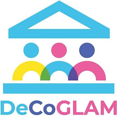 DeCoGLAM community of practice events logo