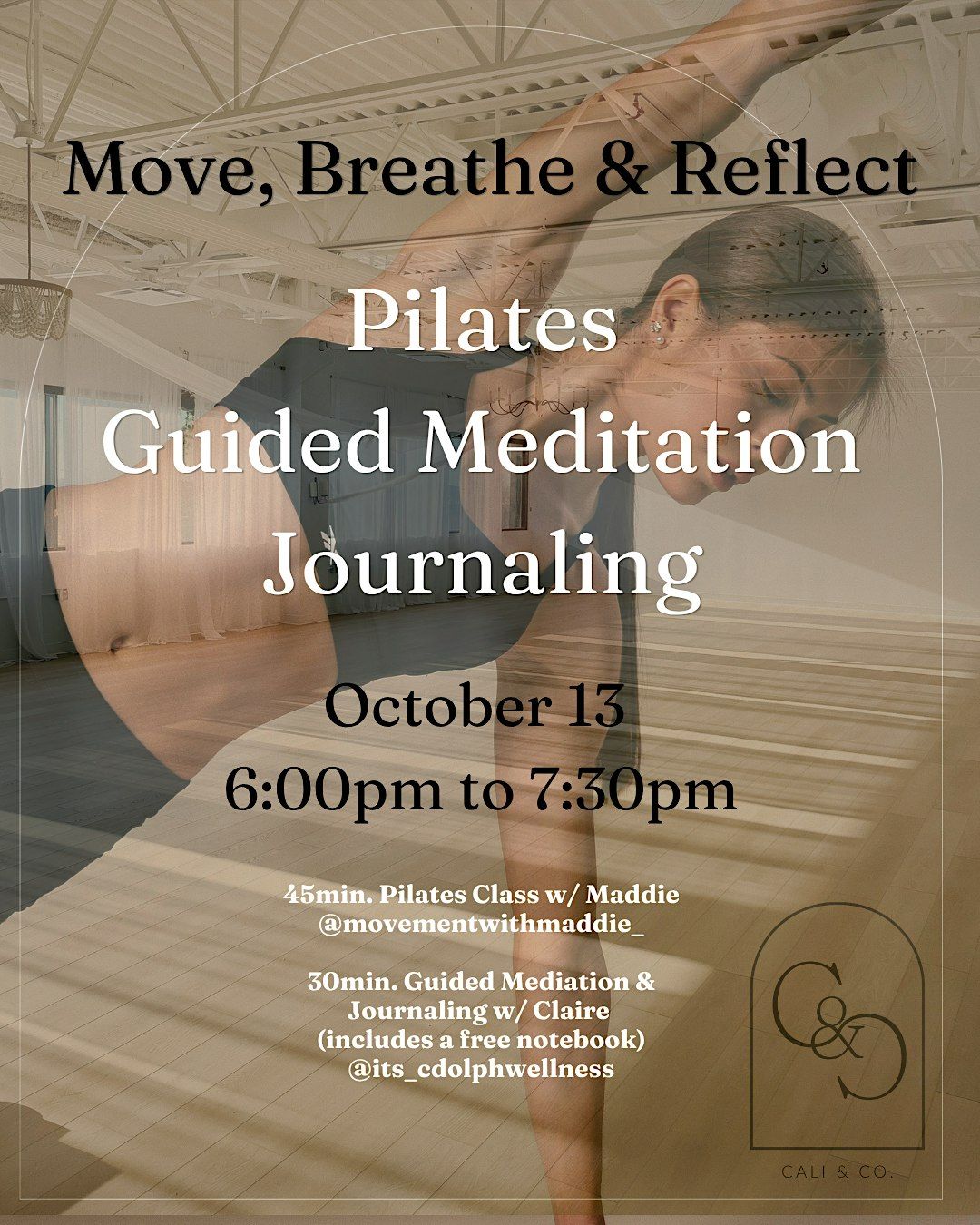 Move, Breathe & Reflect, Cali and Co. Studios, Edmonton, 13 October ...