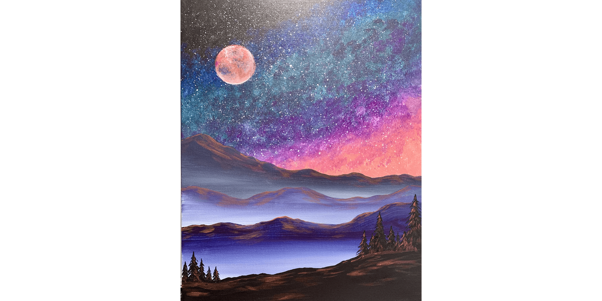 Misty Mountain Galaxy - Paint and Sip in Phoenix | Classpop!™, 3 January | Event in Gilbert | AllEvents