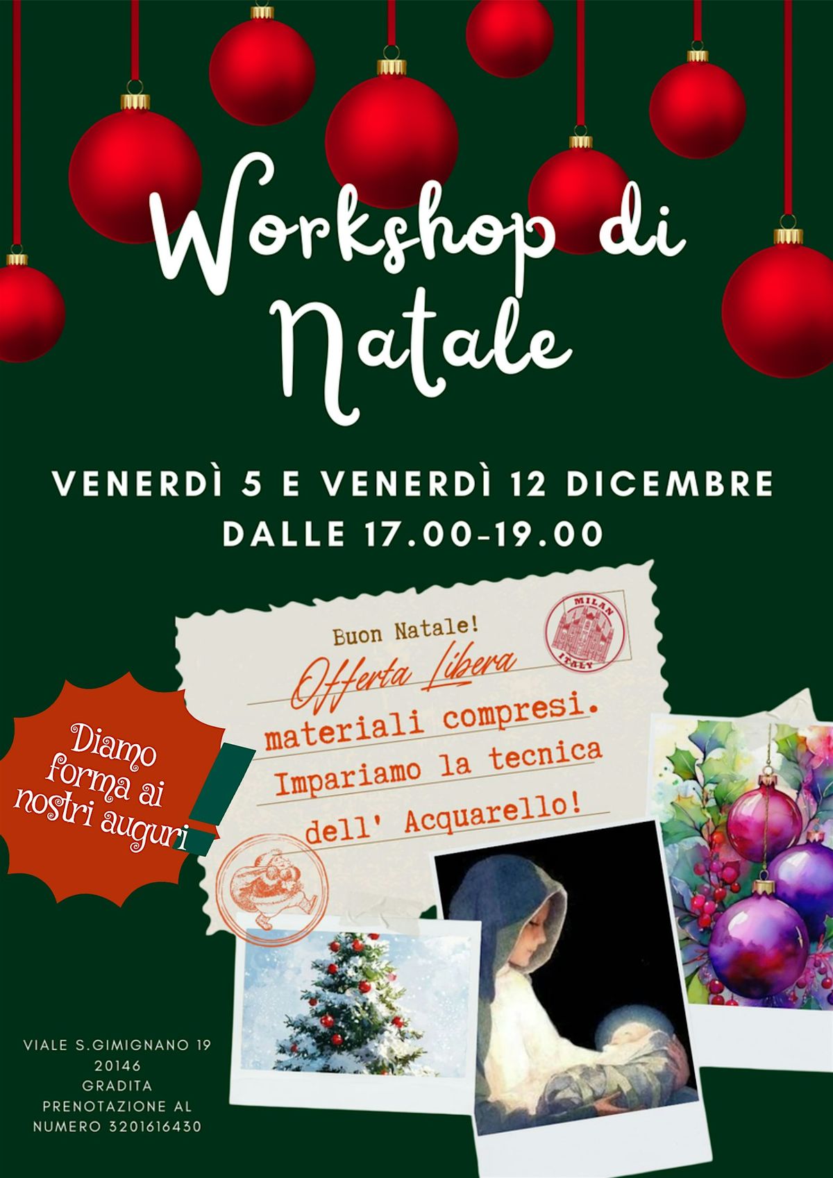 Workshop di Natale, 12 December | Event in Milano | AllEvents