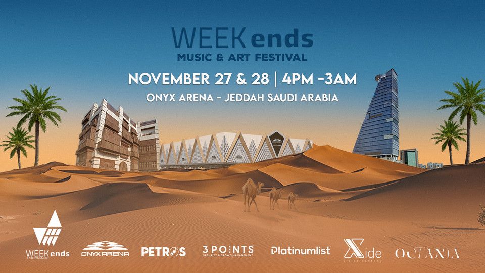 WEEKends Music & Art Festival in Jeddah, 27 November | Event in Jiddah | AllEvents
