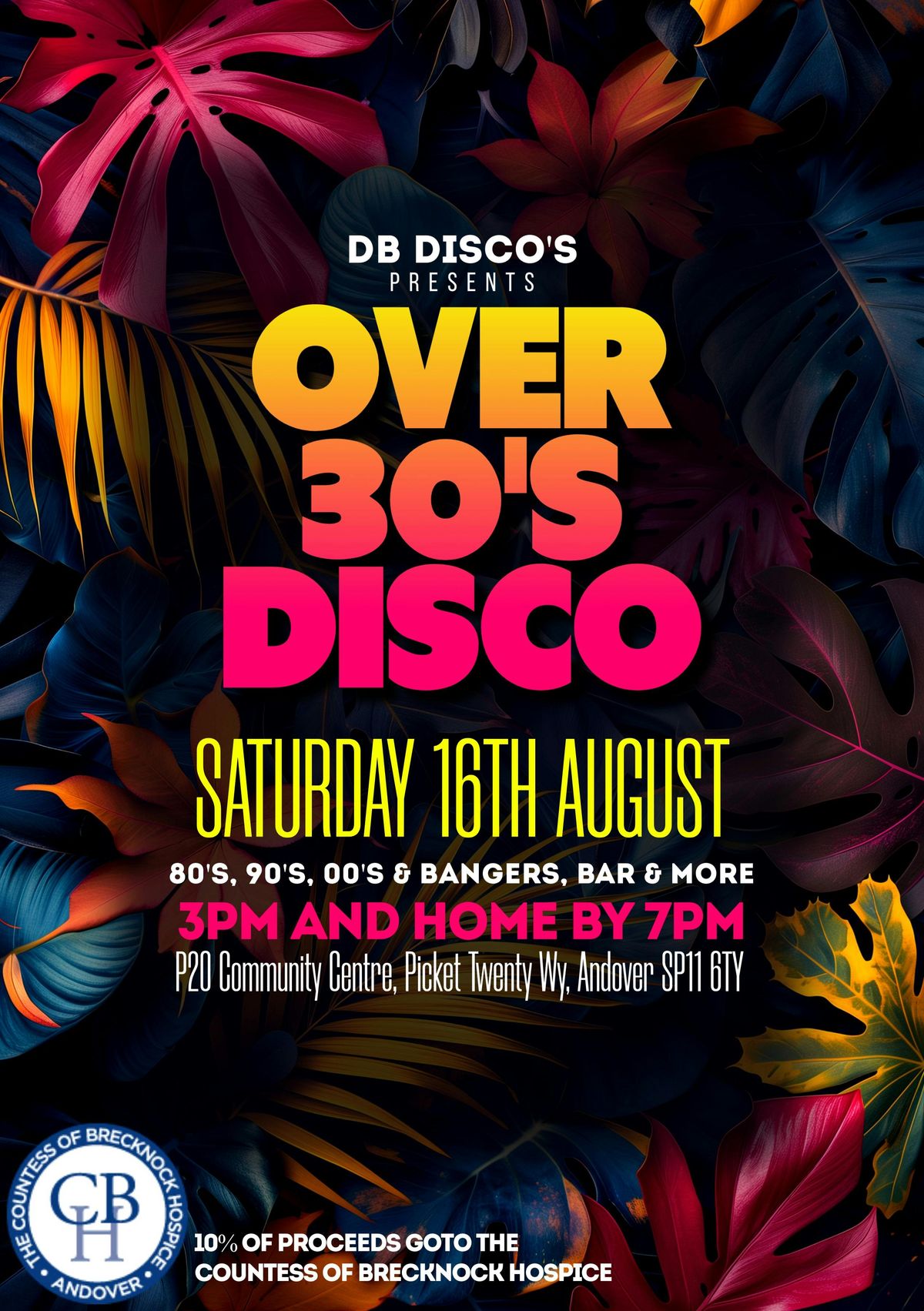 🎉 DB Disco Presents: 30s Disco — Daytime Clubbing - Andover (Home By 8pm), 16 August | Event in Andover
