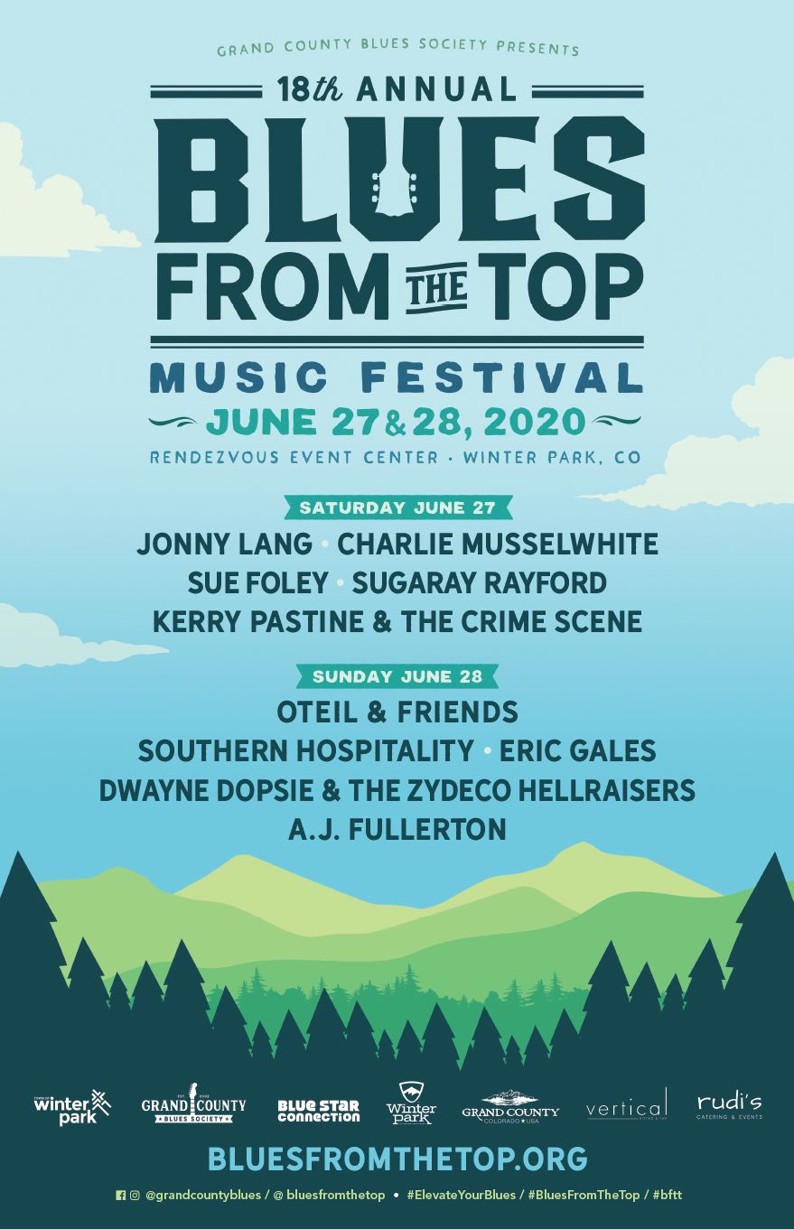 Blues From The Top Music Festival - Sunday at Rendezvous Event Center - CO, 29 June | Event in Winter Park