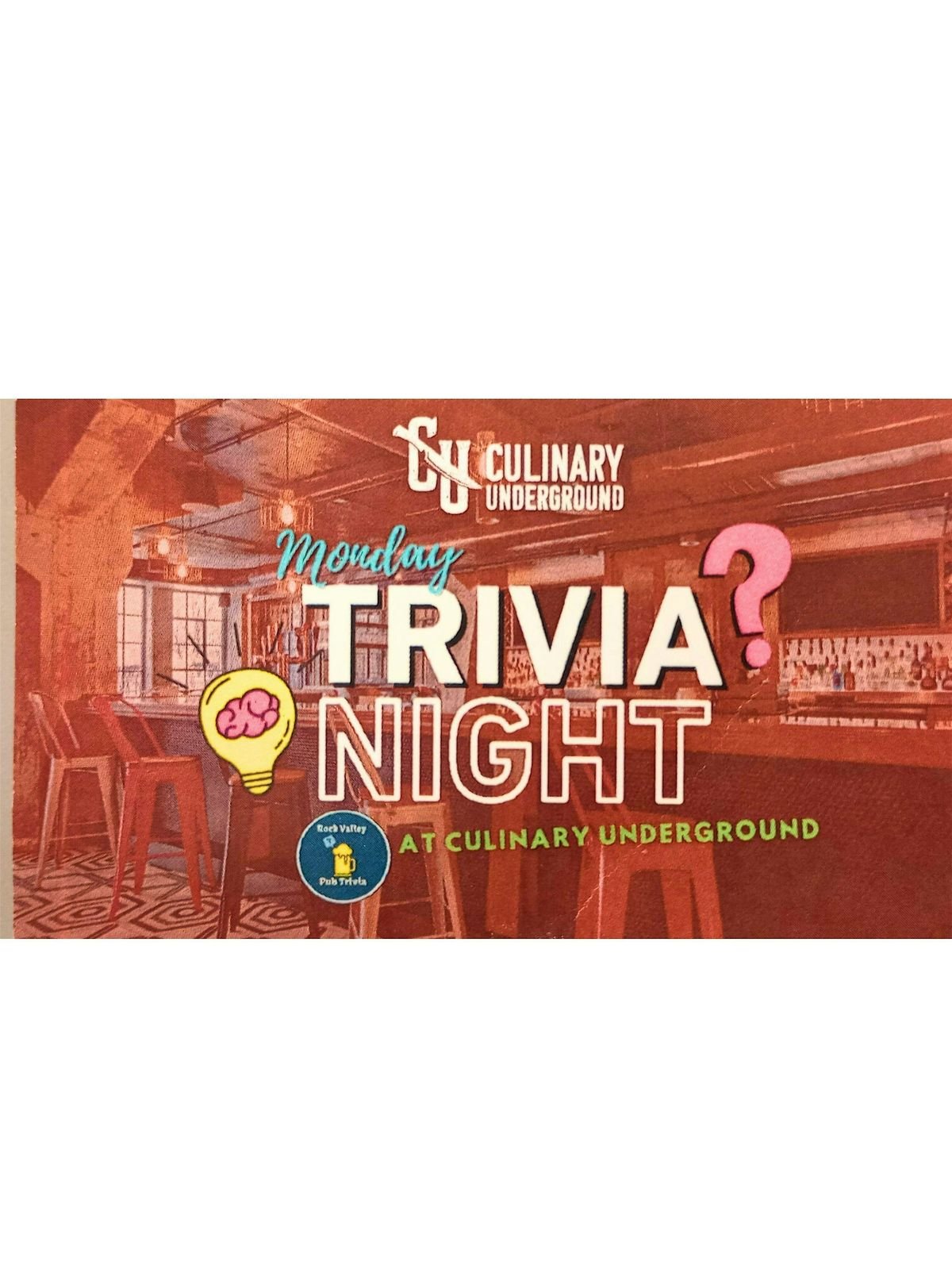 Trivia @ the Culinary Underground, 24 November | Event in Rockford | AllEvents