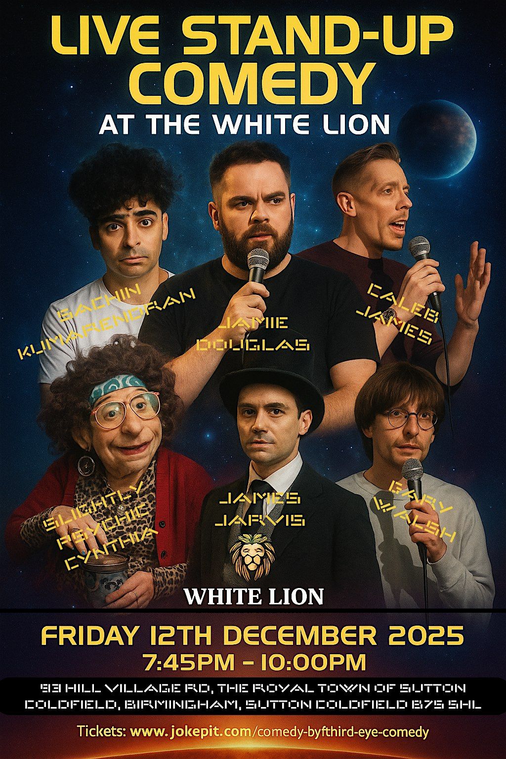 Live Stand Up Comedy at The White Lion, 12 December | Event in Birmingham | AllEvents
