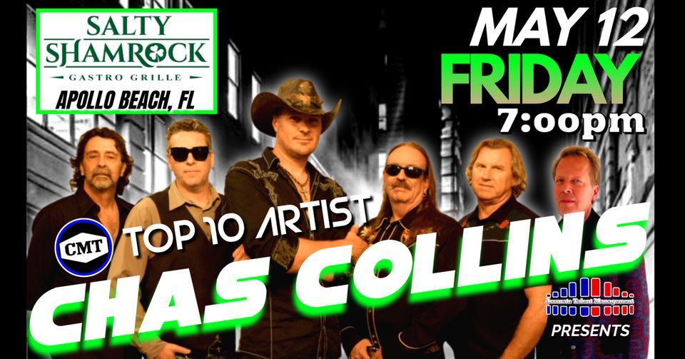 CMT Top 10 artist Chas Collins Live at Salty Shamrock, Salty Shamrock, Apollo Beach, 12 May 2023