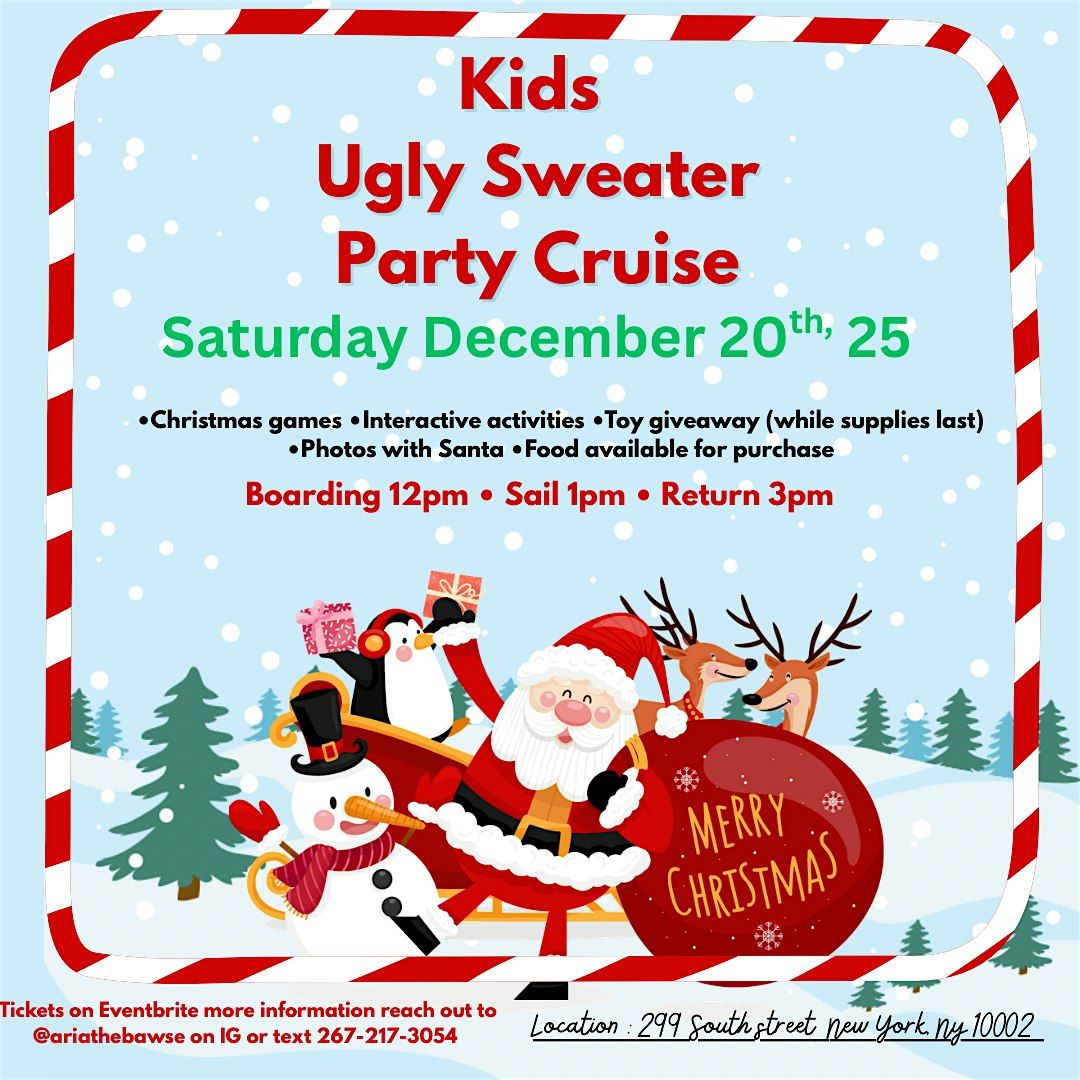 Kids Ugly Sweater Party Cruise, 20 December | Event in New York | AllEvents