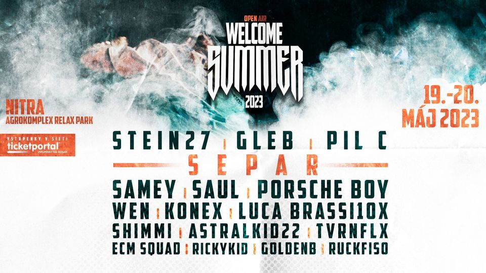 SUMMER 2023 OPEN AIR FESTIVAL, Agrokomplex, Nitra, 19 May