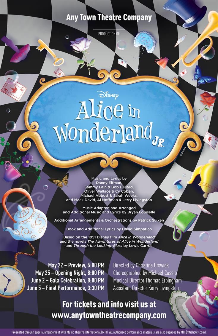 Alice in Wonderland Jr. at Queen Creek Performing Arts Center, 24 April | Event in Queen Creek | AllEvents