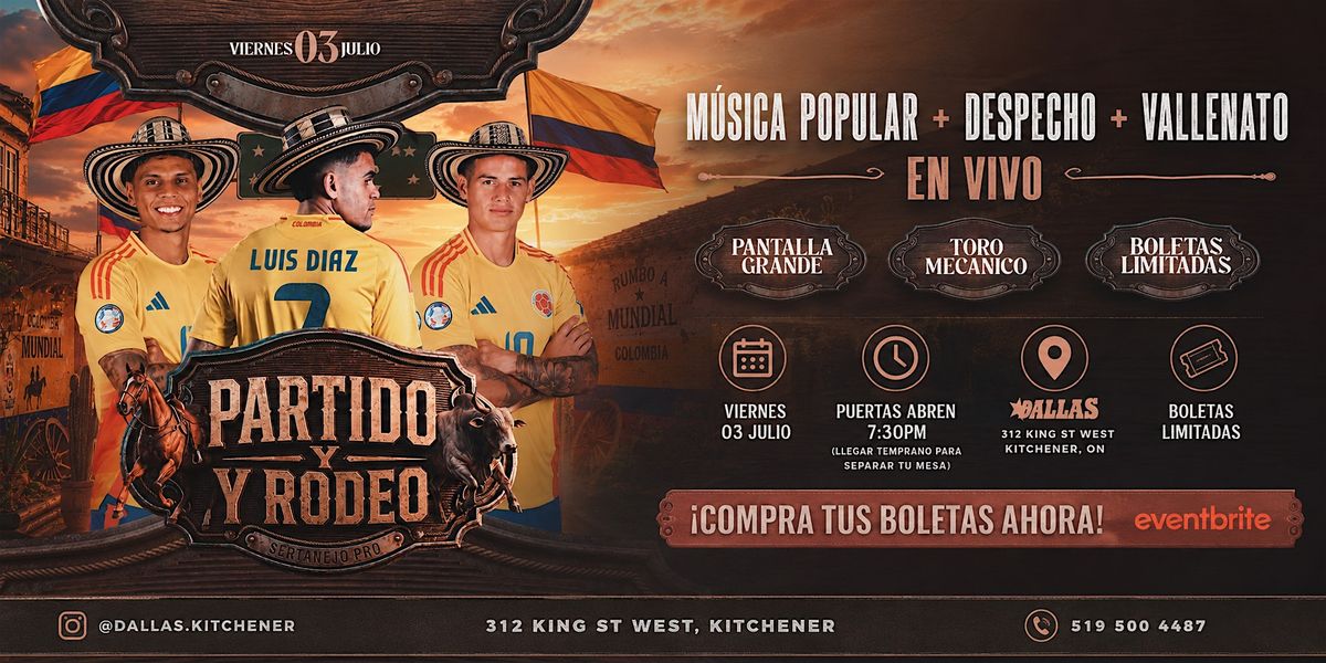 Partido y Rodeo - Colombia vs Ghana