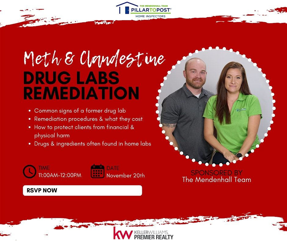 Meth & Clandestine Drug Lab Remediation (1 CE) w/ PillarToPost, 20 December | Event in Colorado Springs