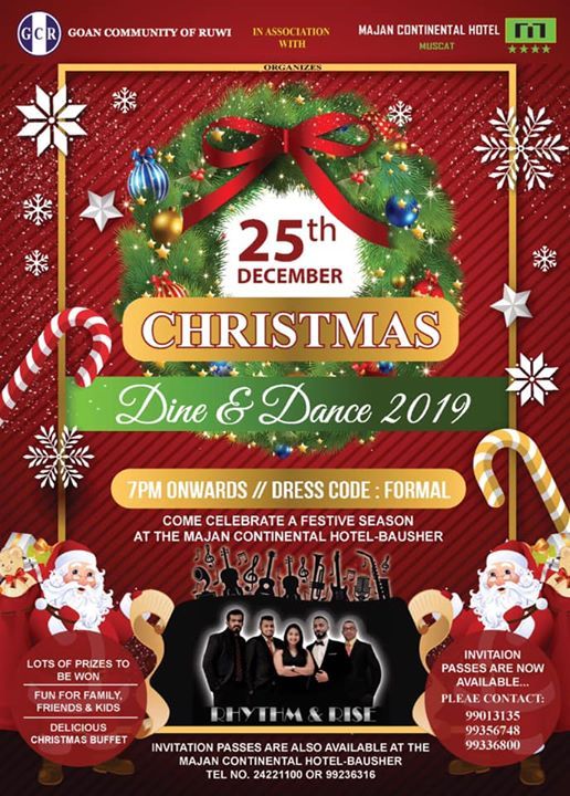 Christmas Dine Dance 2019 Majan Continental Hotel Oman Muscat 25 December 2019