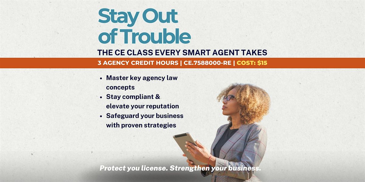 Stay Out of Trouble (Nevada CE): Protect Your License with Confidence, 26 March | Event in Las Vegas | AllEvents