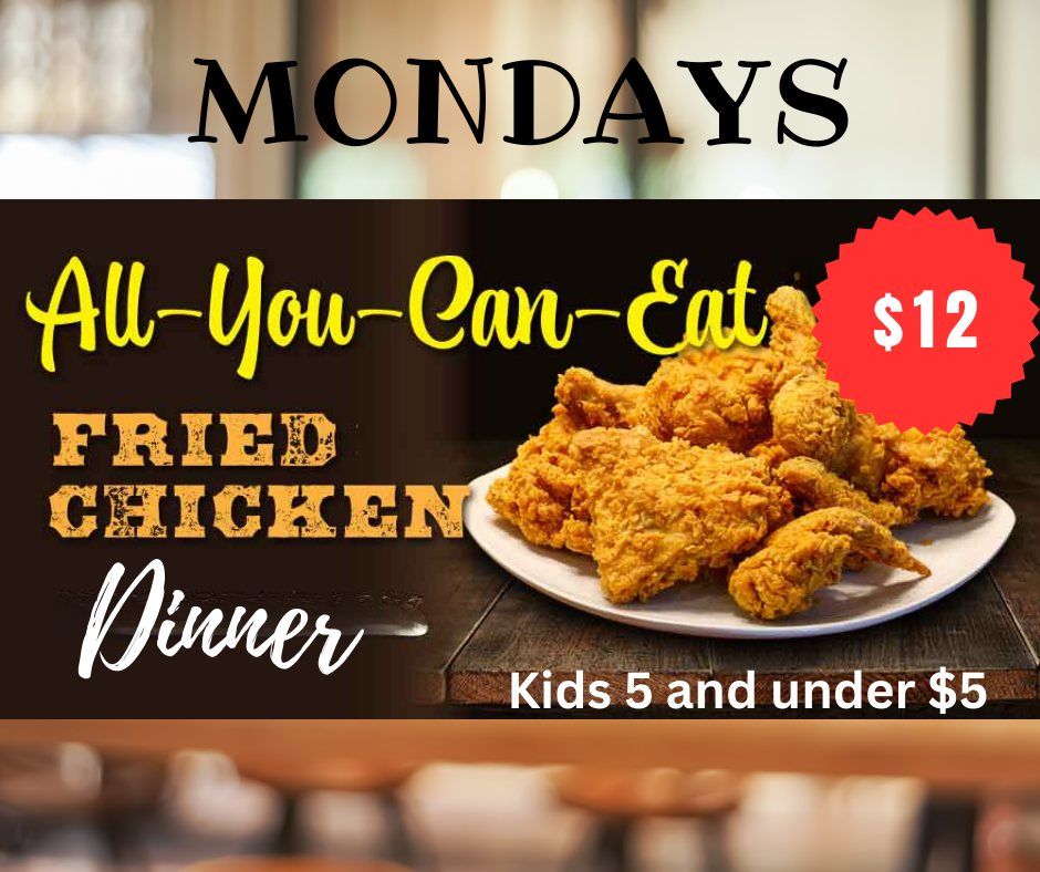 FRIED CHICKEN MONDAYS!!!, 1964 Taylorville Rd Decatur, IL, United