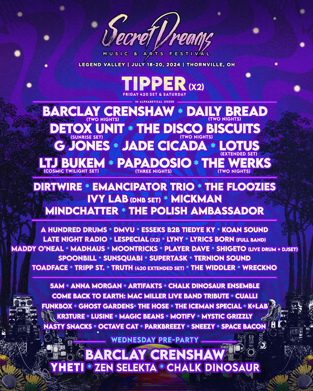 Secret Dreams Festival - 3 Day Pass, 16 July | Event in Thornville | AllEvents