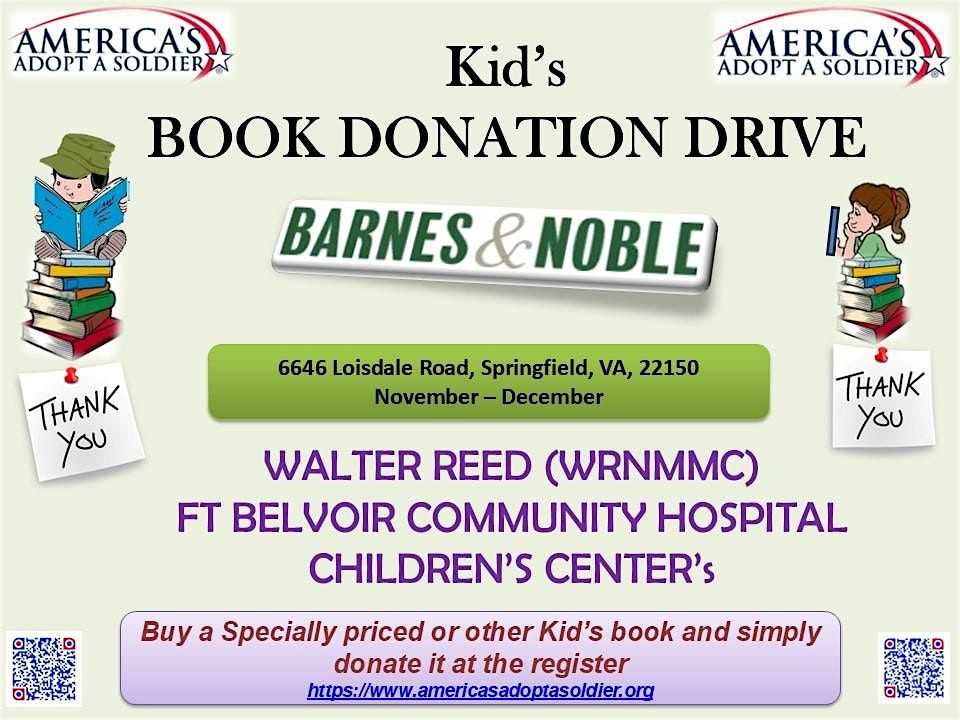 Copy of Kids Book Drive Barnes & Noble | Event in Springfield | AllEvents