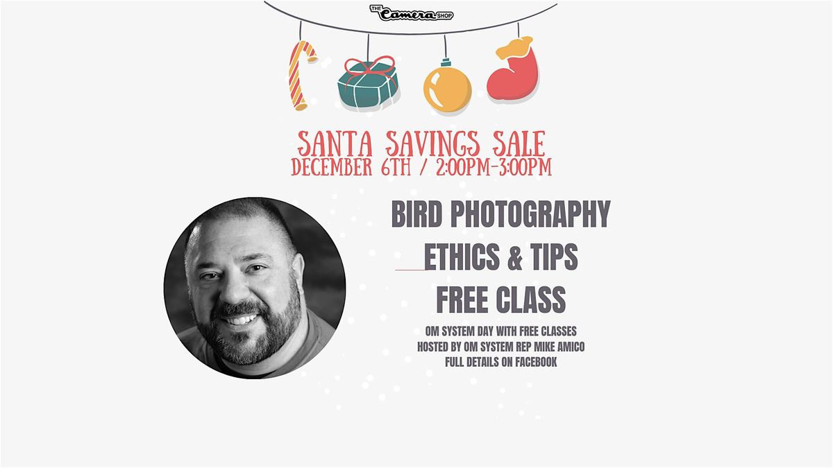 FREE CLASS: Birding Photography Ethics & Tips with OM System, 6 December | Event in Muskegon | AllEvents