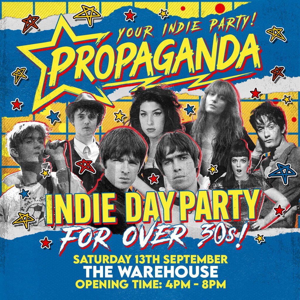 Propaganda - Indie Day Party for Over 25s - Leeds!, 13 September | Event in Leeds | AllEvents
