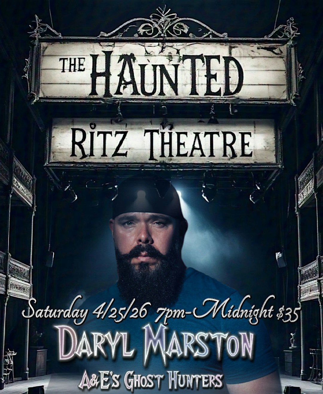 an Evening with Daryl Marston at the Haunted Ritz Theatre, 25 April | Event in Haddon Township | AllEvents