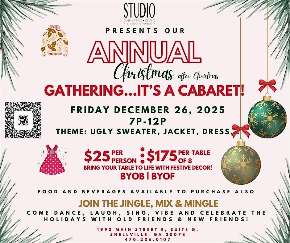 ANNUAL CHRISTMAS GATHERING ...after Christmas! Ugly Sweater Cabaret!, 26 December | Event in Snellville | AllEvents